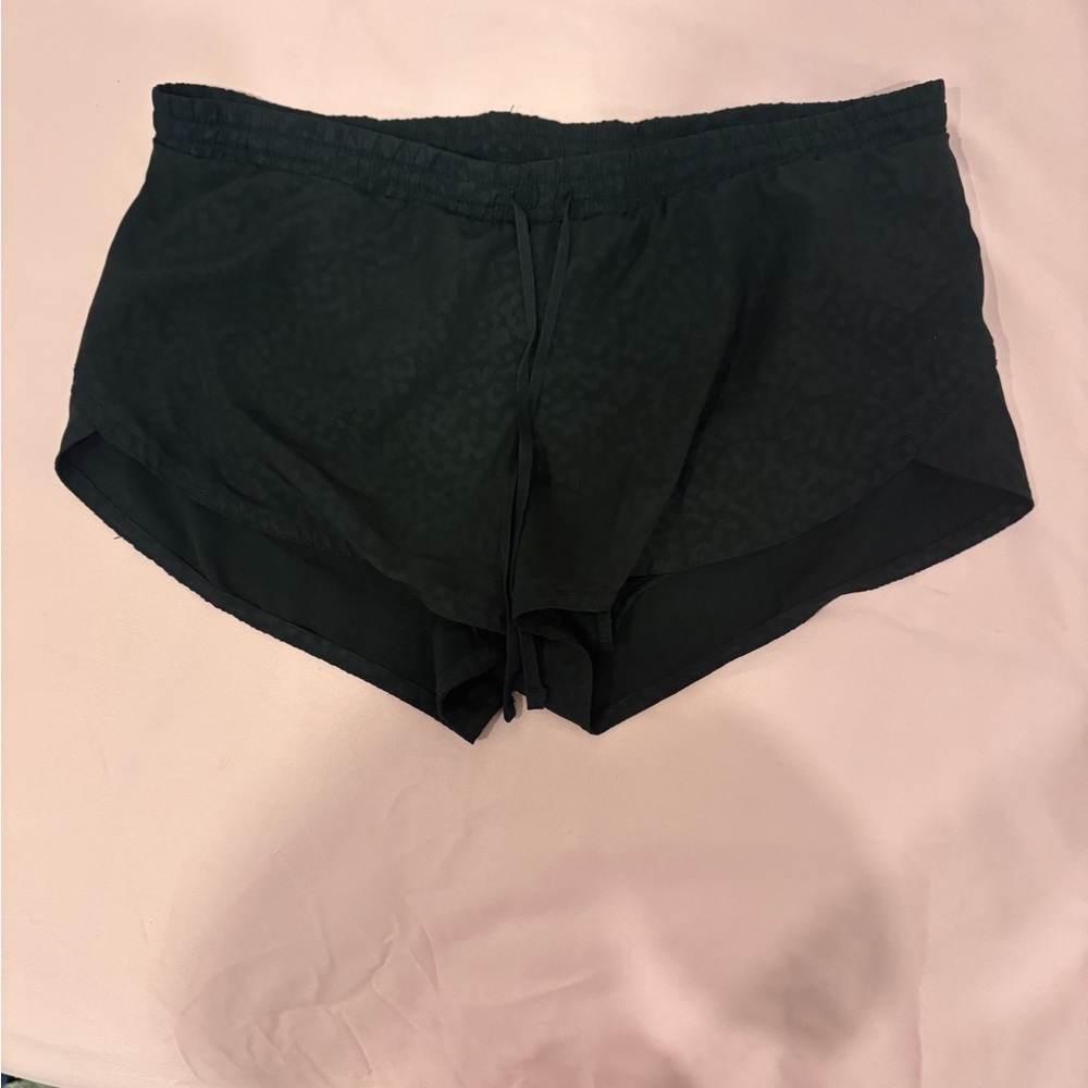 Black running shorts